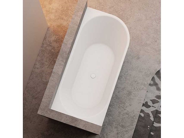 Hoekbad linker horizontale strepen 1700x800x58mm - afbeelding 3 van  3