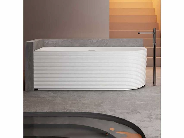 Hoekbad linker horizontale strepen 1700x800x58mm - afbeelding 2 van  3