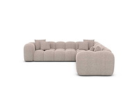 Hoekbank - beige stof - afbeelding 4 van  8