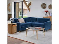 Hoekbank - blauw fluweel