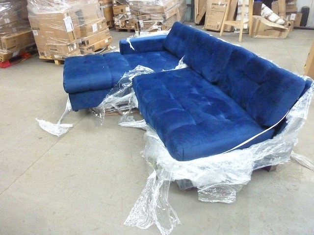 Hoekbank + chaise longue - afbeelding 2 van  6