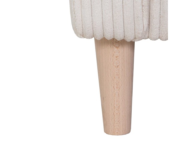 Hoekbank chip - 192x137x82cm - beige ribfluweel - afbeelding 6 van  7