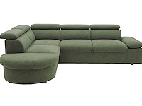 Hoekbank firenze - met bedfunctie - olijfgroene stof - afbeelding 3 van  6