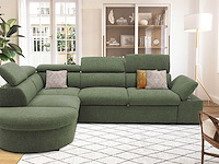 Hoekbank firenze - met bedfunctie - olijfgroene stof - afbeelding 6 van  6