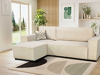 Hoekbank josh - met opbergruimte - beige ribfluweel - afbeelding 7 van  7