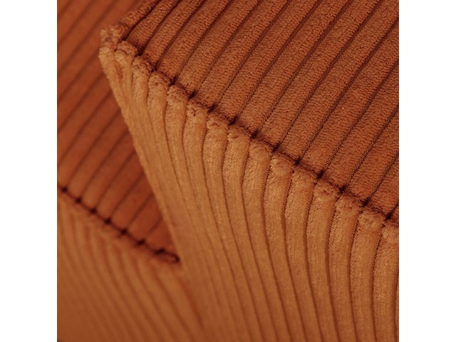 Hoekbank josh - met opbergruimte - terracotta ribfluweel - afbeelding 3 van  7