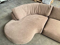 Hoekbank stof taupe - afbeelding 4 van  11