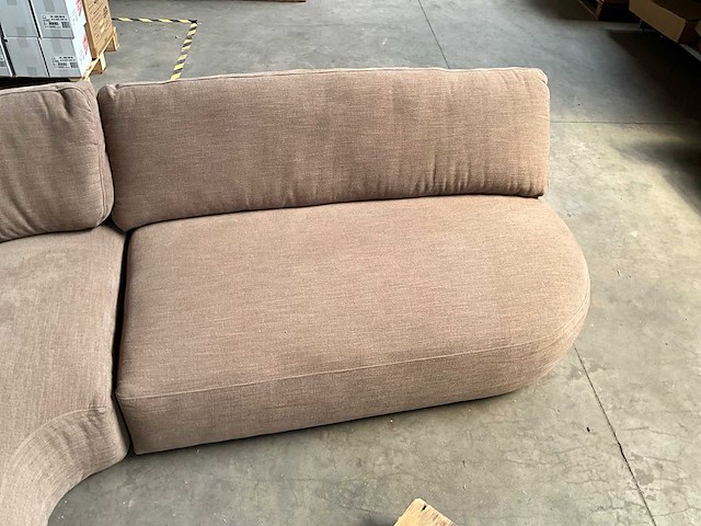 Hoekbank stof taupe - afbeelding 5 van  11