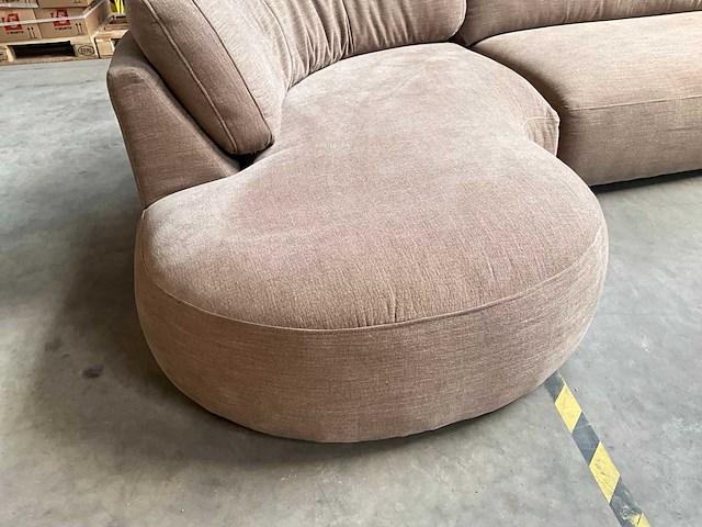Hoekbank stof taupe - afbeelding 8 van  11