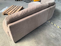 Hoekbank stof taupe - afbeelding 10 van  11