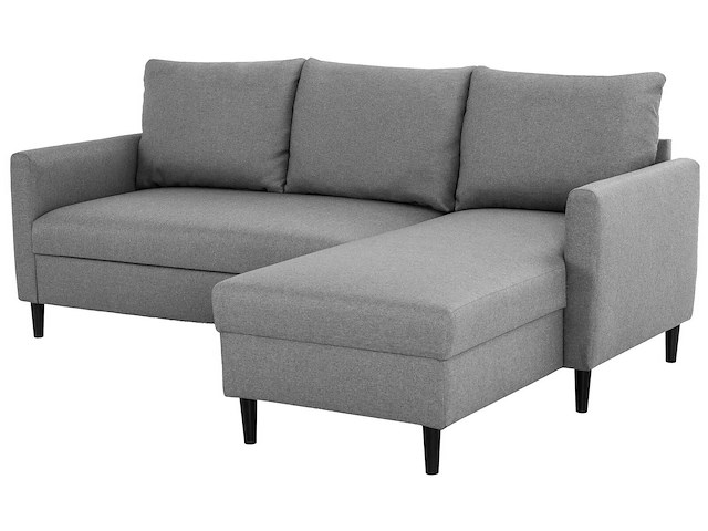 Hoekbank tweety - 192x137x82cm - grijze stof - afbeelding 2 van  7