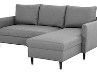 Hoekbank tweety - 192x137x82cm - grijze stof - afbeelding 2 van  7
