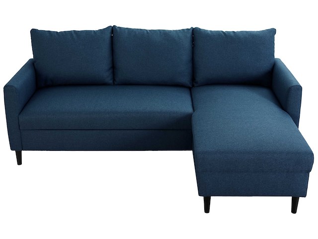 Hoekbank tweety - 192x137x82cm - marineblauwe stof - afbeelding 5 van  7