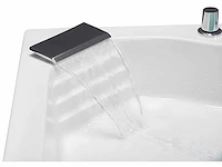 Hoekbubbelbad met watervalsysteem - 150 x 150 x 60 cm - 2 zitplaatsen - 350 l - afbeelding 4 van  8