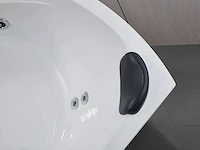 Hoekbubbelbad met watervalsysteem - 150 x 150 x 60 cm - 2 zitplaatsen - 350 l - afbeelding 6 van  8