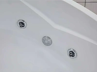 Hoekbubbelbad met watervalsysteem - 150 x 150 x 60 cm - 2 zitplaatsen - 350 l - afbeelding 7 van  8