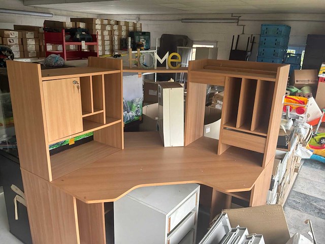 Hoekbureau + kast - afbeelding 2 van  6
