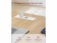 Hoekbureau, usb-aansluitingen, 4 lades - afbeelding 5 van  6