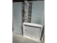 Hoekcabine douche nieuw desco - novellini - shower & bath wall - afbeelding 1 van  1