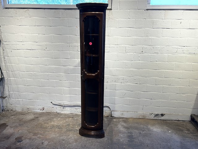 Hoekkast met glas 30x30x200cm - afbeelding 1 van  5