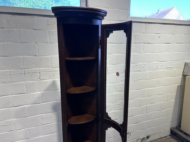 Hoekkast met glas 30x30x200cm - afbeelding 2 van  5