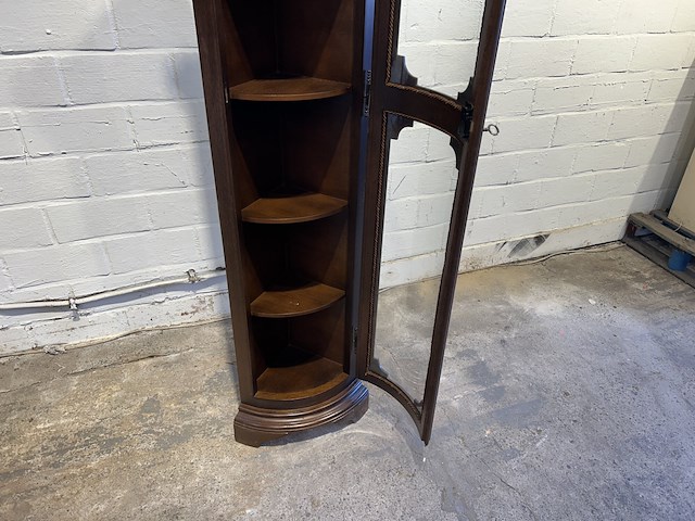 Hoekkast met glas 30x30x200cm - afbeelding 3 van  5