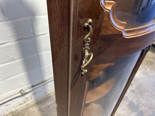 Hoekkast met glas 30x30x200cm - afbeelding 4 van  5