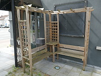 Hoekpergola + parasolvoeten - afbeelding 1 van  4