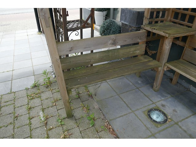 Hoekpergola + parasolvoeten - afbeelding 3 van  4