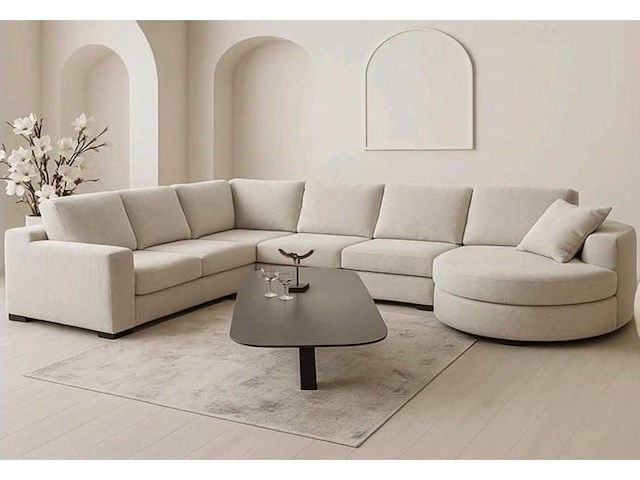 Hoeksalon line lounge rechts - afbeelding 1 van  1