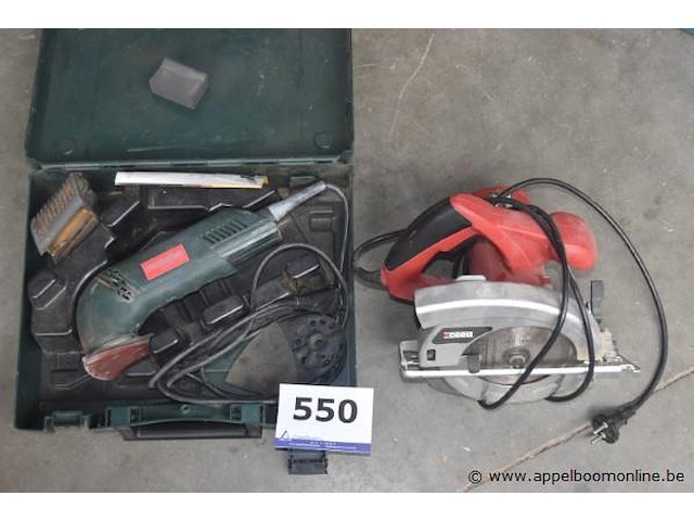 Hoekschuurmachine metabo en cirkelzaaf ceed, werking niet gekend - afbeelding 2 van  3
