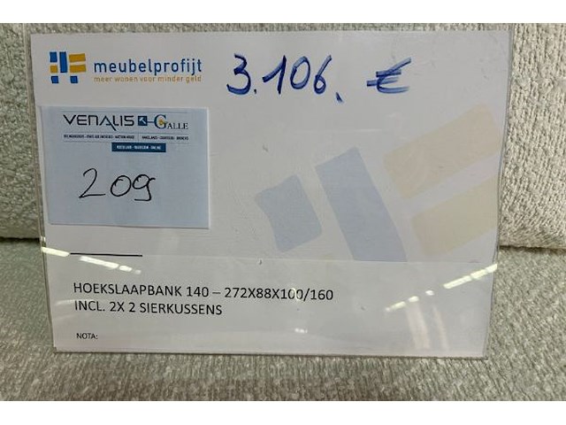 Hoekslaapbank - afbeelding 10 van  12