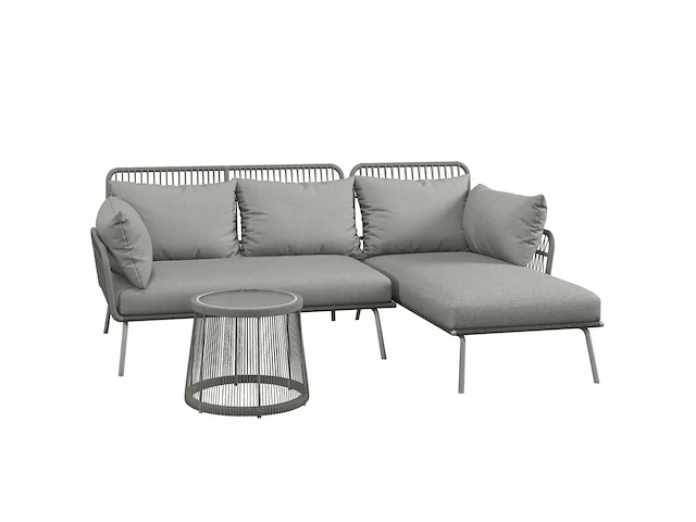 Hoektuinmeubels voor 4 personen, koloniale stijl - comfortkussens - afbeelding 2 van  4