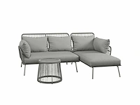 Hoektuinmeubels voor 4 personen, koloniale stijl - comfortkussens - afbeelding 2 van  4