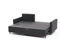 Hoekzetel balcab home | 215 x 150 x 80 cm | antraciet - afbeelding 4 van  7