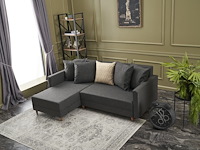 Hoekzetel balcab home | 215 x 150 x 80 cm | antraciet - afbeelding 5 van  7