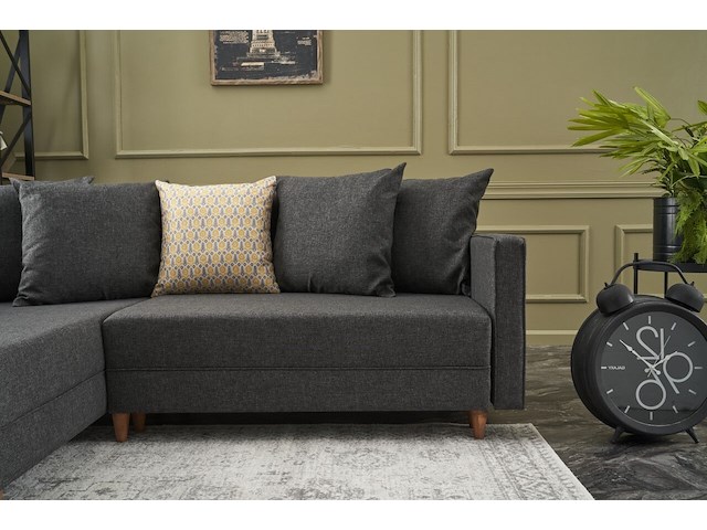 Hoekzetel balcab home | 215 x 150 x 80 cm | antraciet - afbeelding 6 van  7