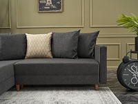 Hoekzetel balcab home | 215 x 150 x 80 cm | antraciet - afbeelding 6 van  7