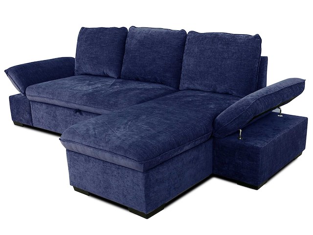Hoekzetel candy - met opbergruimte - blauw - afbeelding 2 van  7