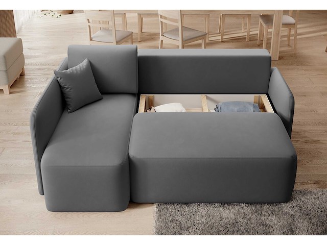 Hoekzetel henrichs | 206 x 150 x 89 cm | donkergrijs - afbeelding 1 van  7