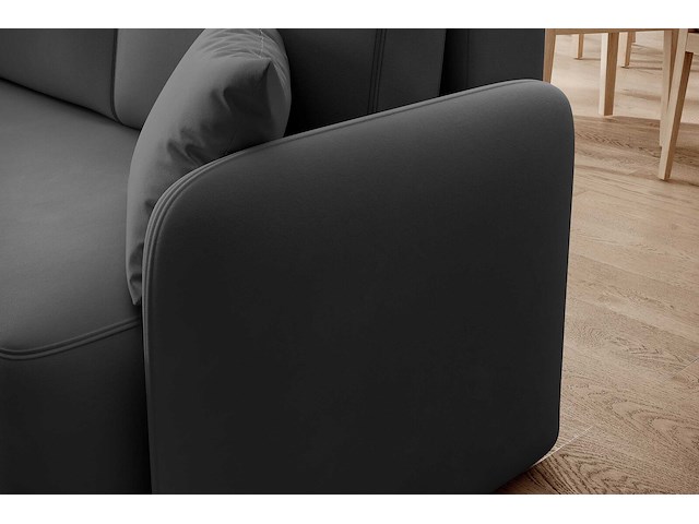 Hoekzetel henrichs | 206 x 150 x 89 cm | donkergrijs - afbeelding 3 van  7