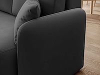 Hoekzetel henrichs | 206 x 150 x 89 cm | donkergrijs - afbeelding 3 van  7