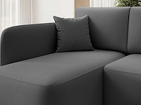 Hoekzetel henrichs | 206 x 150 x 89 cm | donkergrijs - afbeelding 4 van  7