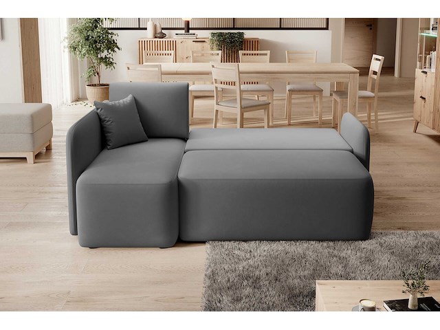Hoekzetel henrichs | 206 x 150 x 89 cm | donkergrijs - afbeelding 5 van  7