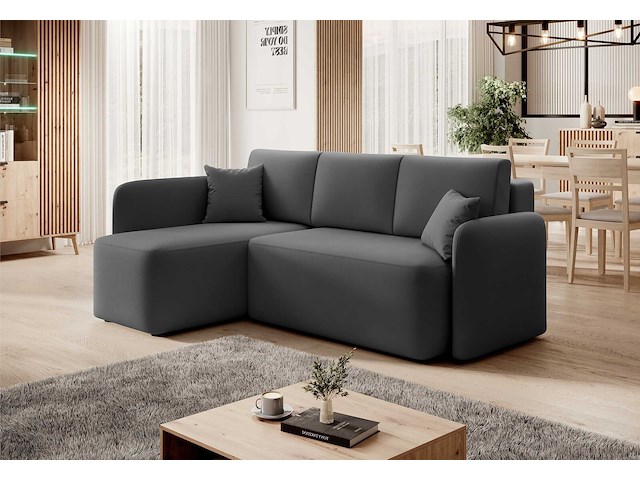 Hoekzetel henrichs | 206 x 150 x 89 cm | donkergrijs - afbeelding 7 van  7