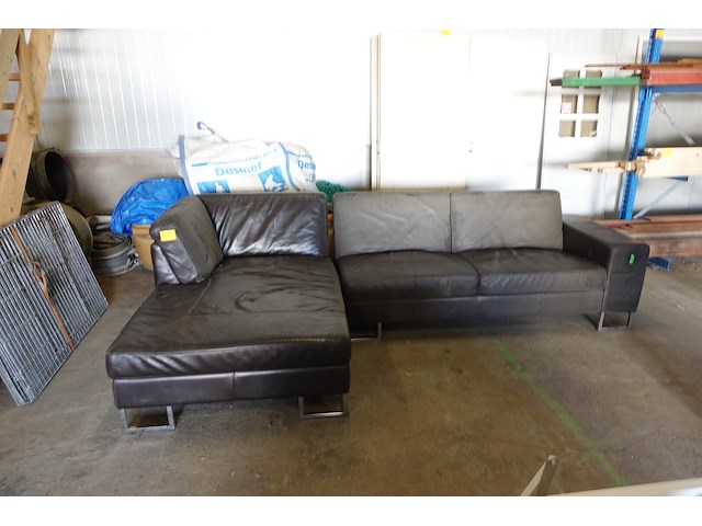 Hoekzetel in leder - afbeelding 1 van  2