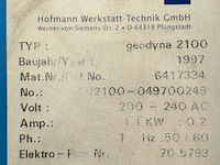Hofman geodyna 2100 balanceertoestel - afbeelding 2 van  10