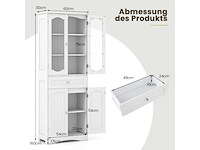 Hoge badkamerkast - wit - afbeelding 3 van  6