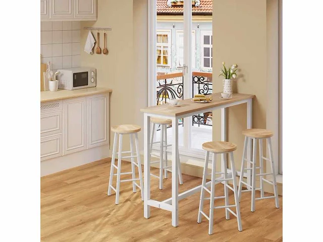Hoge bartafel, eettafel met metalen constructie - afbeelding 1 van  4
