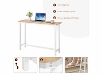 Hoge bartafel, eettafel met metalen constructie - afbeelding 3 van  4